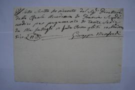 quittance pour des chaises, d’Atanasio Adduci, matelassier, à Pierre Narcisse Guérin, fol. 275
