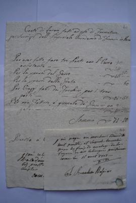 Moulages, dont moulages d’oeuvres de la Villa Borghèse : factures, quittances, fol. 207-212bis