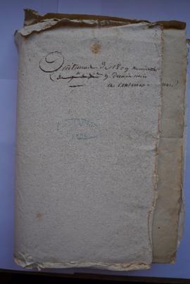 « Quittances de 1809 numérotées. 9. derniers mois. A conserver », pochette contenant les fol. 2 à...