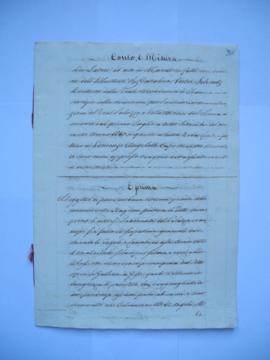 cahier des comptes et quittance pour les travaux du 1er juillet jusqu’au septembre 1845, de Vince...