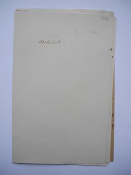 « architecte. Pacea, [mort] 1844 », cahier du directeur, fol. 527-538