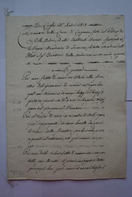cahier de comptes et quittance pour les travaux du mois de juillet au septembre 1817, du maître-m...