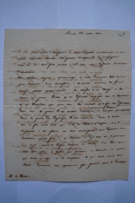 lettre demandant de désigner un artiste peintre prêt à travailler pour la Grande-Duchesse de Tosc...