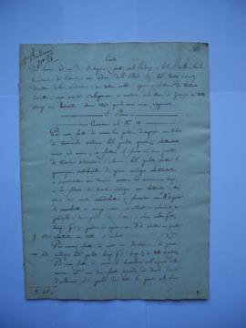 cahier de comptes et quittance pour travaux, de janvier à mars 1843, d’Antonio Cassetta, maître m...